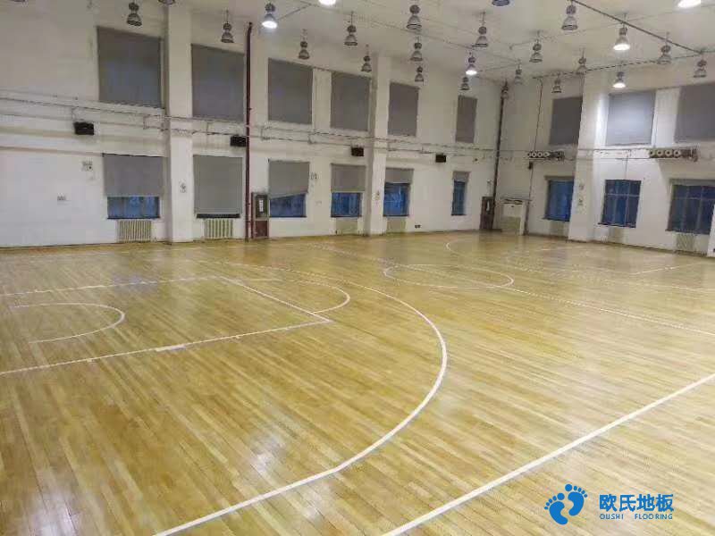 籃球場運(yùn)動地板地板標(biāo)準(zhǔn)畫線-楊柏林